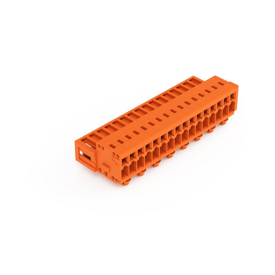1-draads male steker 1,5mm² oranje 734-346/018-000 VVE=25