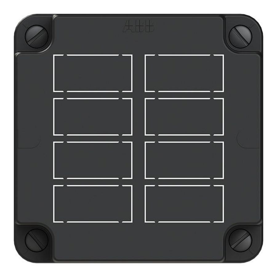 Deksel 3640 Zwart tbv GST/MIDI 8x3-polig kunststof VVE=60