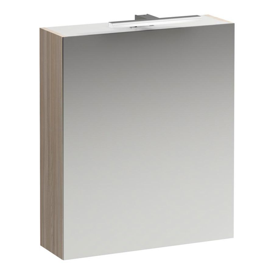 Toiletkast 600x185mm met led verlichting licht iep