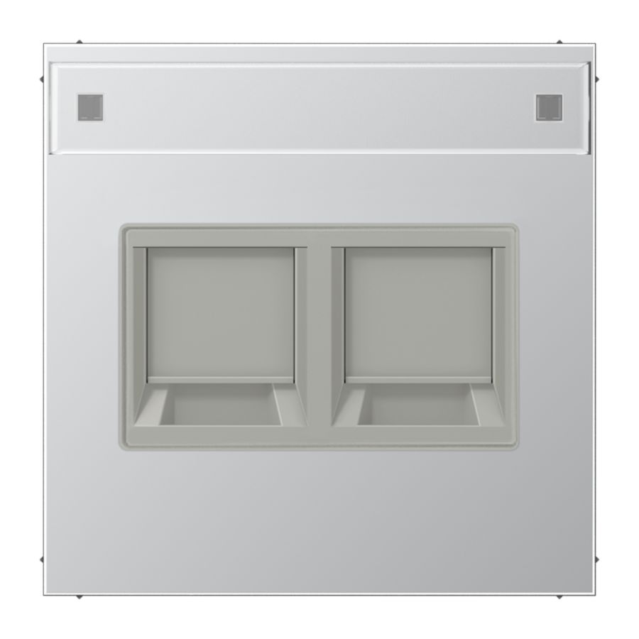 Afdekking LS-ant.met tekstv.v.mod.jack 2-voudig