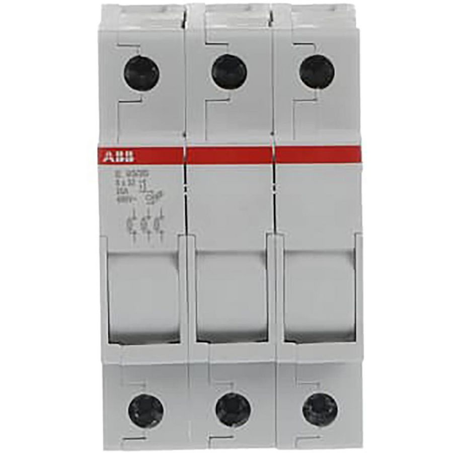 Zekeringafschakelhouder 3p max 20A voor 8,5x31,5mm