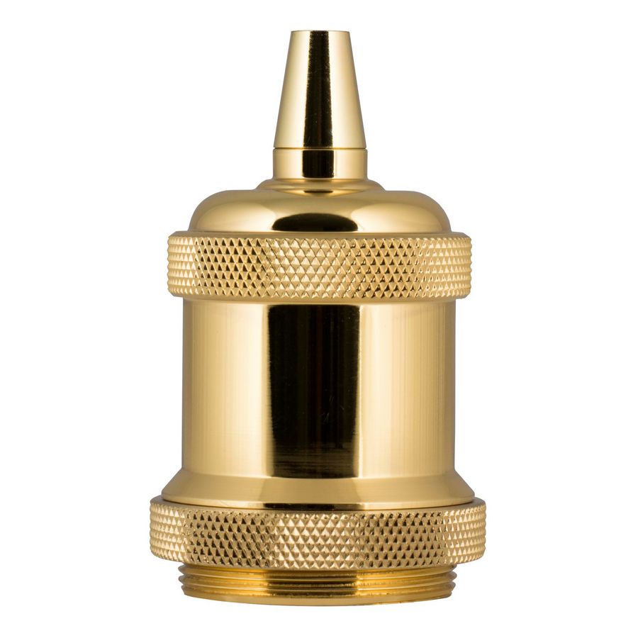 Lamphouder Retro Alu E27 goud