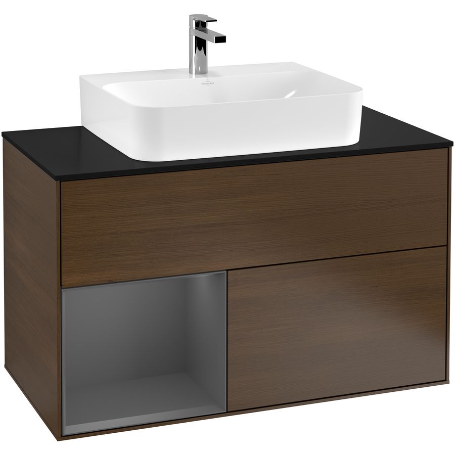 Wastafelonderkast Finion 1000x603x501mm W.Veneer F112GKGN