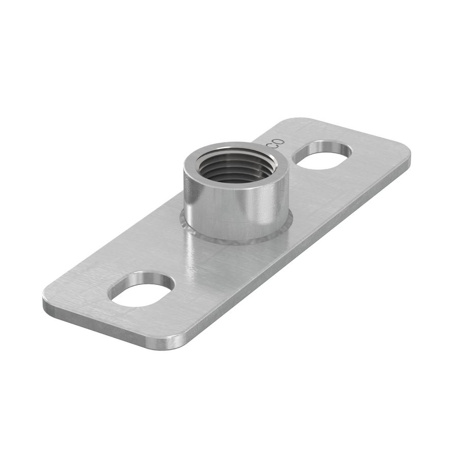 Bevestigingsplaat / grondplaat RTG 1/2"-120x40mm