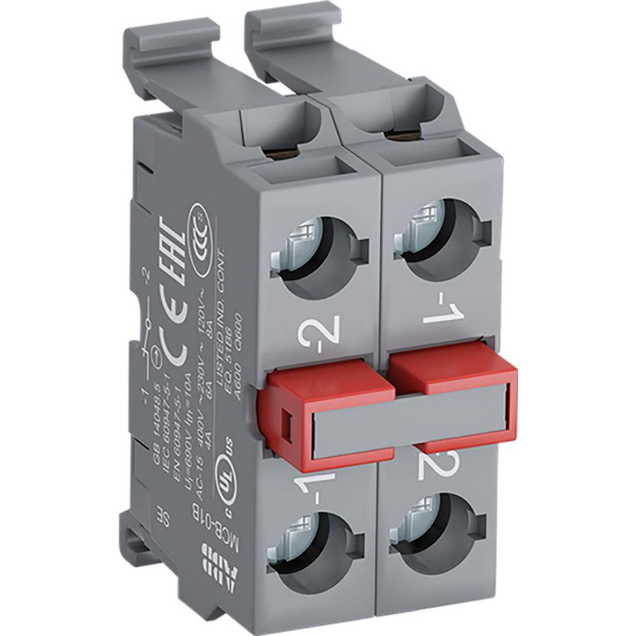Contactblok voor bodemmontage 2 nc