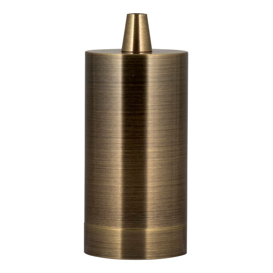 Lamphouder Alu Long E27 brons antiek