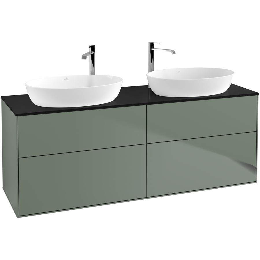 Wastafelonderkast Finion 1600x603x501mm Olive Matt Lacquer F96200GM
