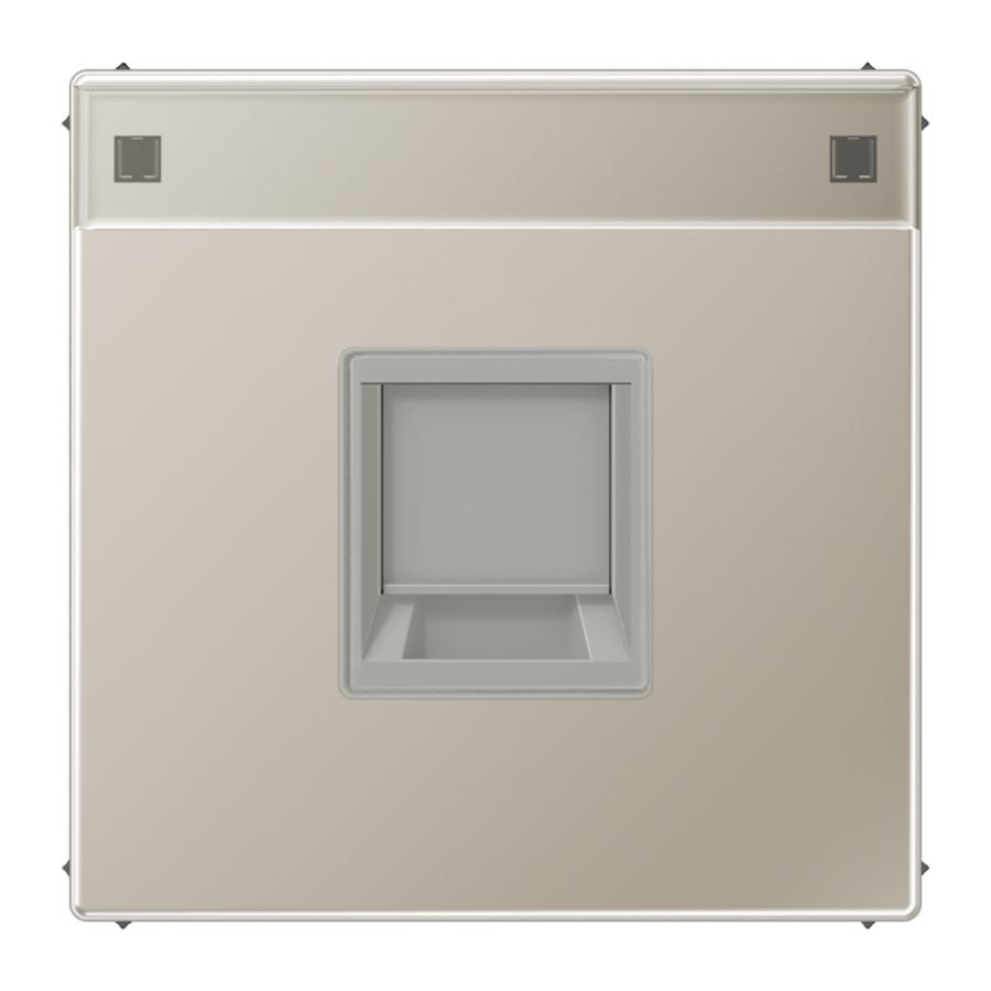 Afdekking edelst.voor mod.jack 1-voudig LS