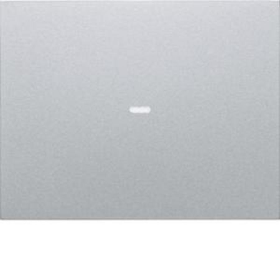 Drukknopmodule afdekking 1-v voor berker K aluminium