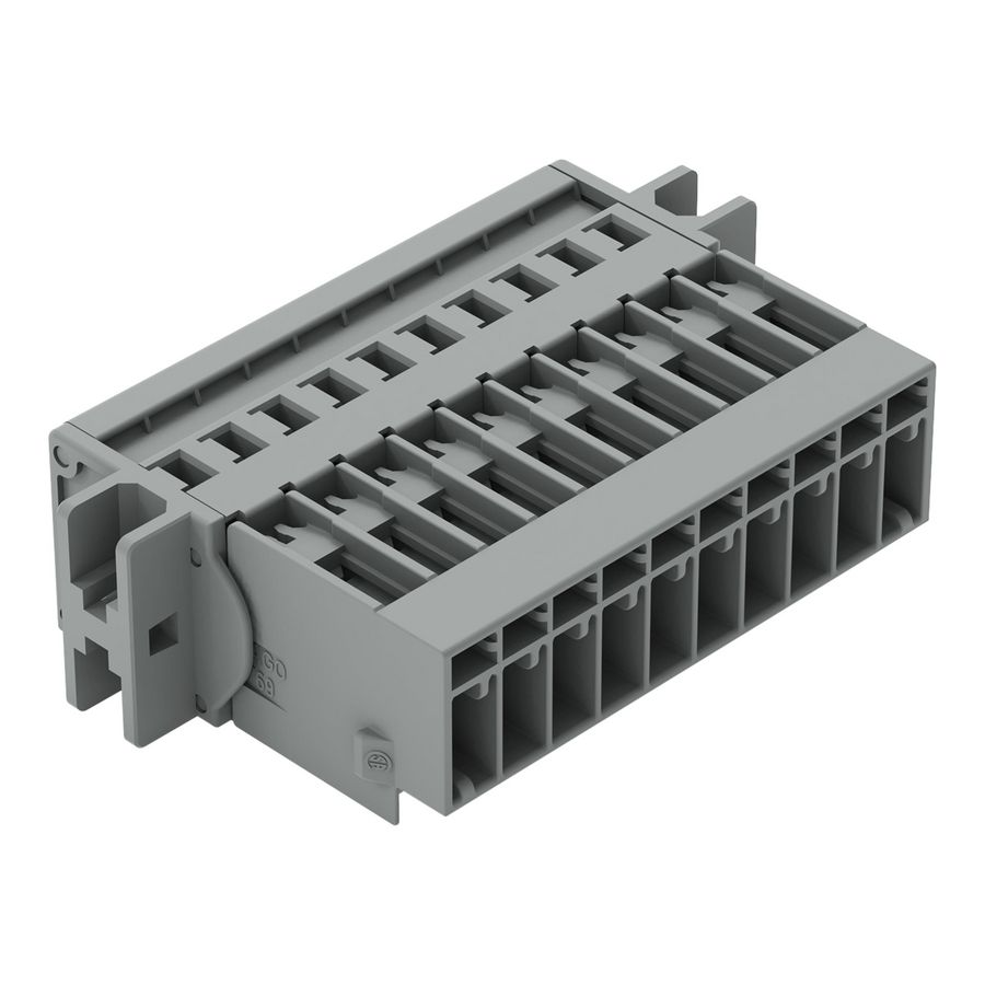 1-draads male steker CAGE CLAMP 4mm² grijs VVE=25