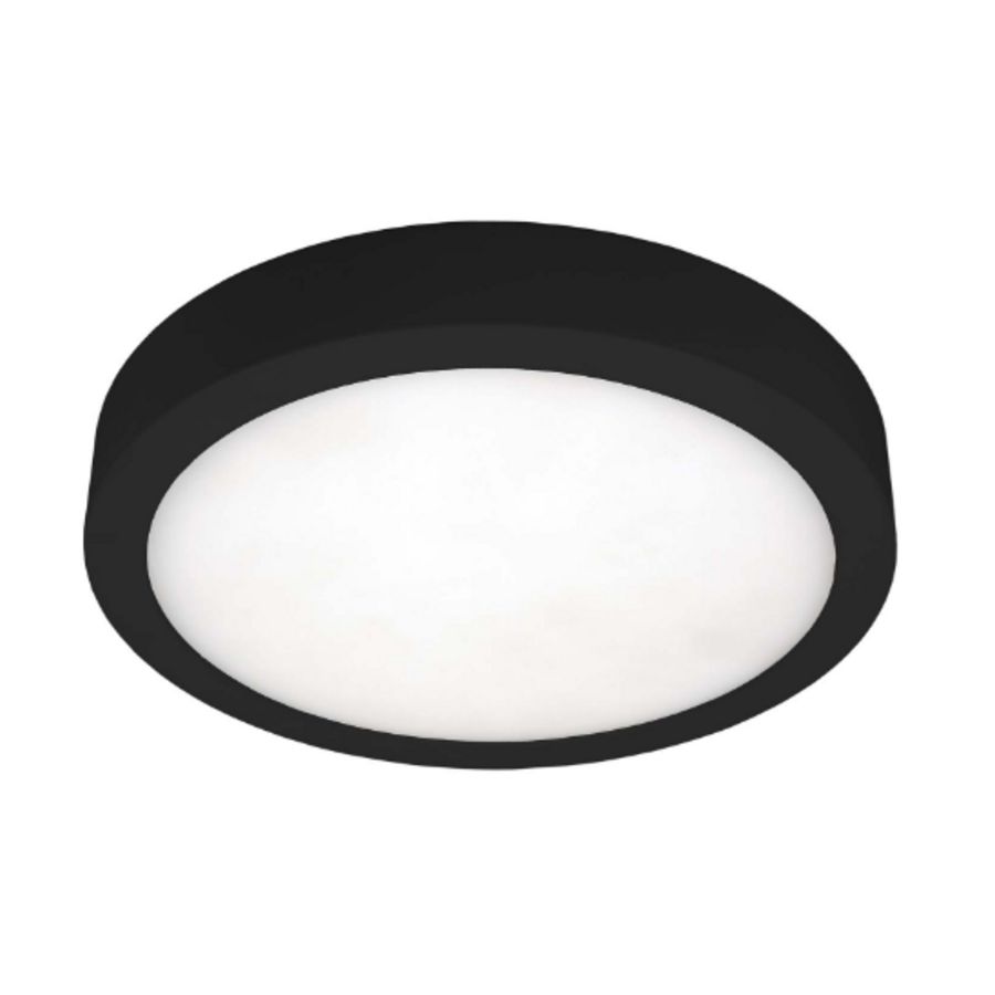 Moon CCT rond Ø145mm-8W-750 Lumen-zwart-opbouw-IP54
