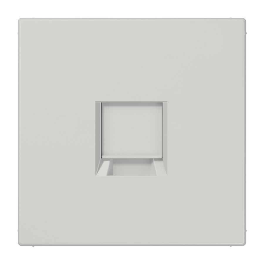 Afdekking LS990 li.grijs.v.mod.jack 1-voudig.