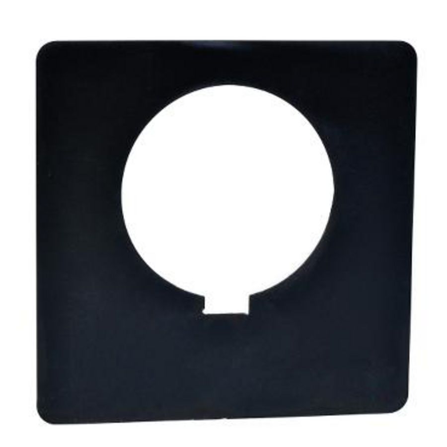 Etiket Ø30mm Aluminium Zwart Harmony 9001SK