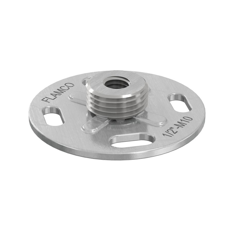 Bevestigingsplaat / grondplaat GP 1/2"bi.dr Ø66mm