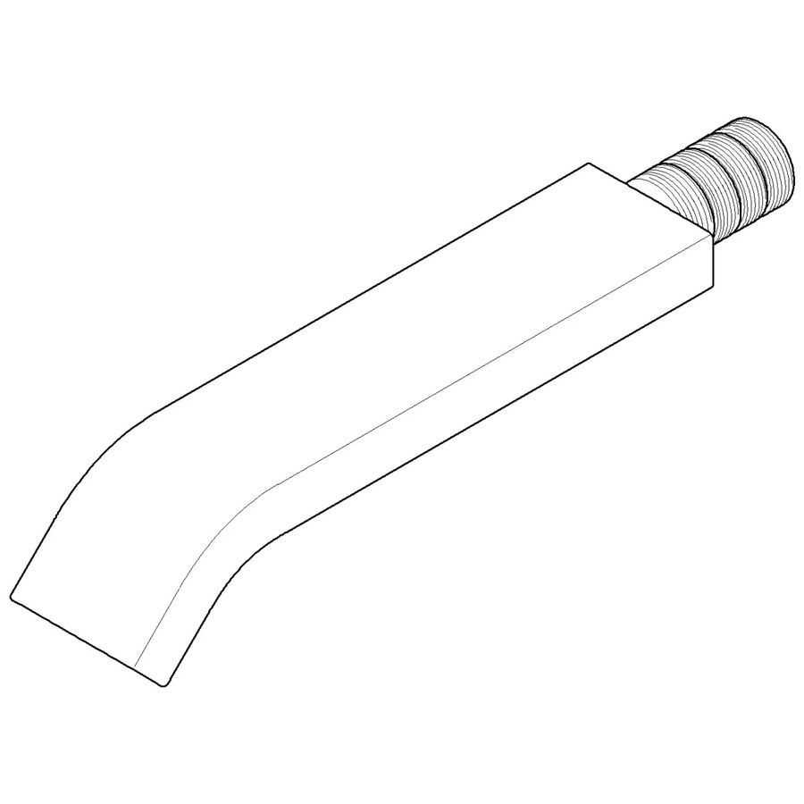 Uitloop 38x40x209mm chr geborsteld 04282224300-93