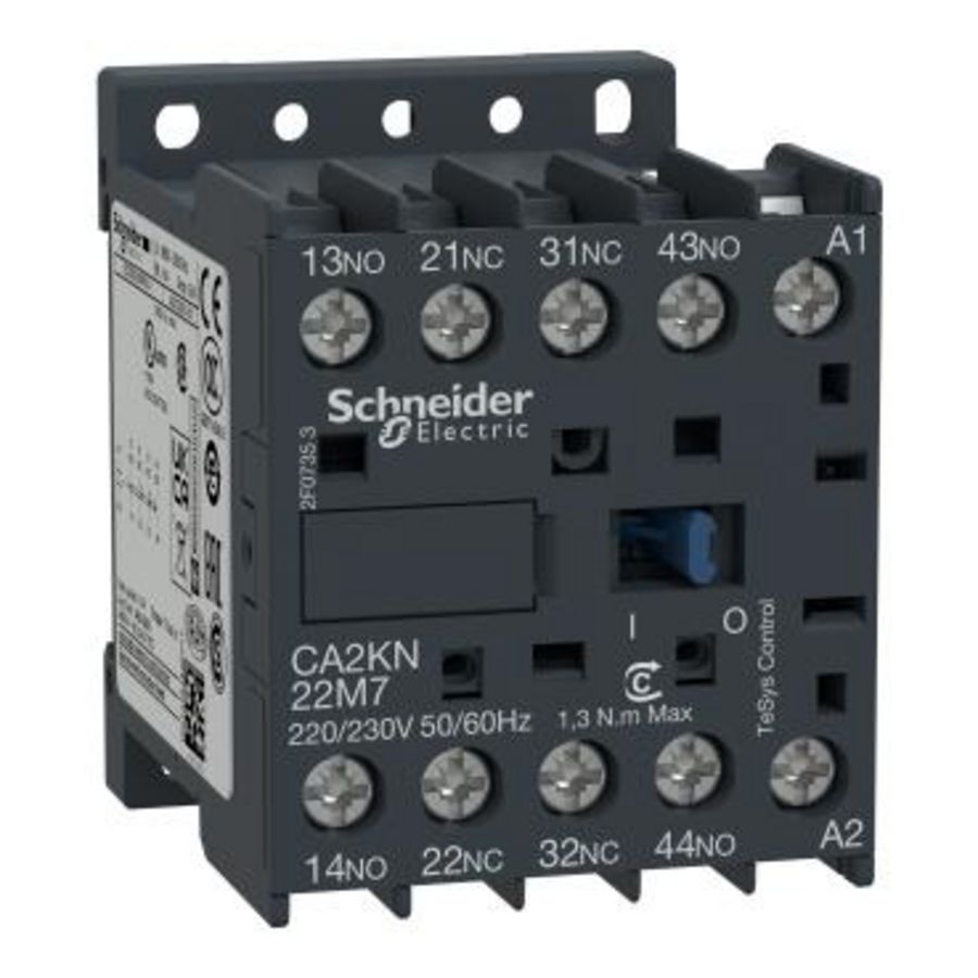 Hulpcontactor 2M+2V AC-3<=690V Stuurspanning 230V AC K