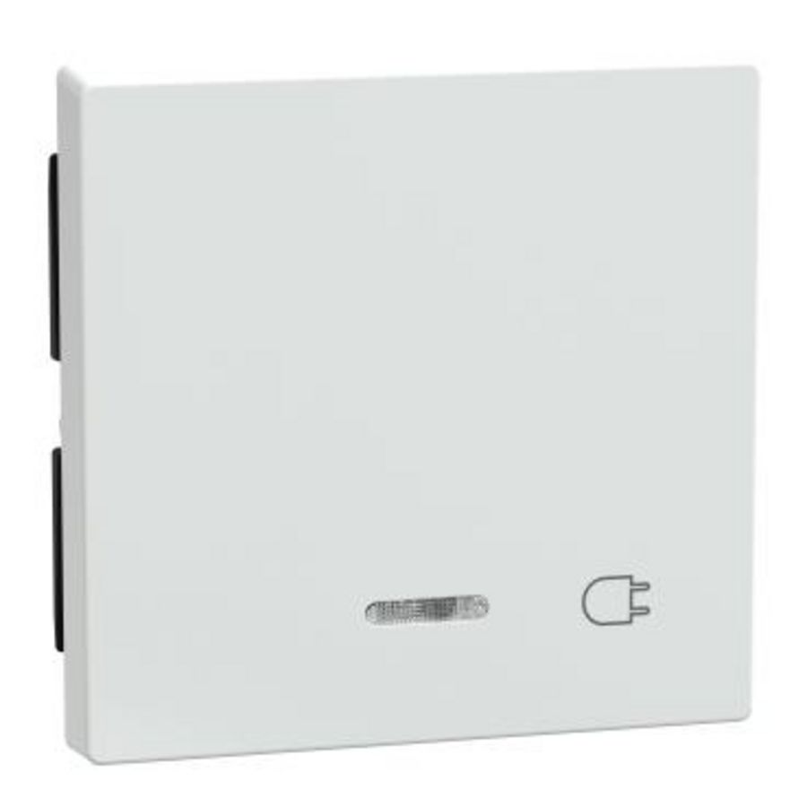Rocker w. indicator window & Socket-outl. active white gloss
