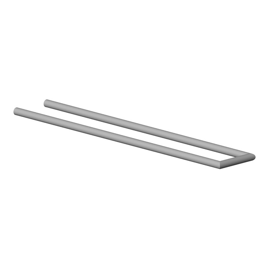Houder handdoekhouder vast 493X85X13mm-DP gebor