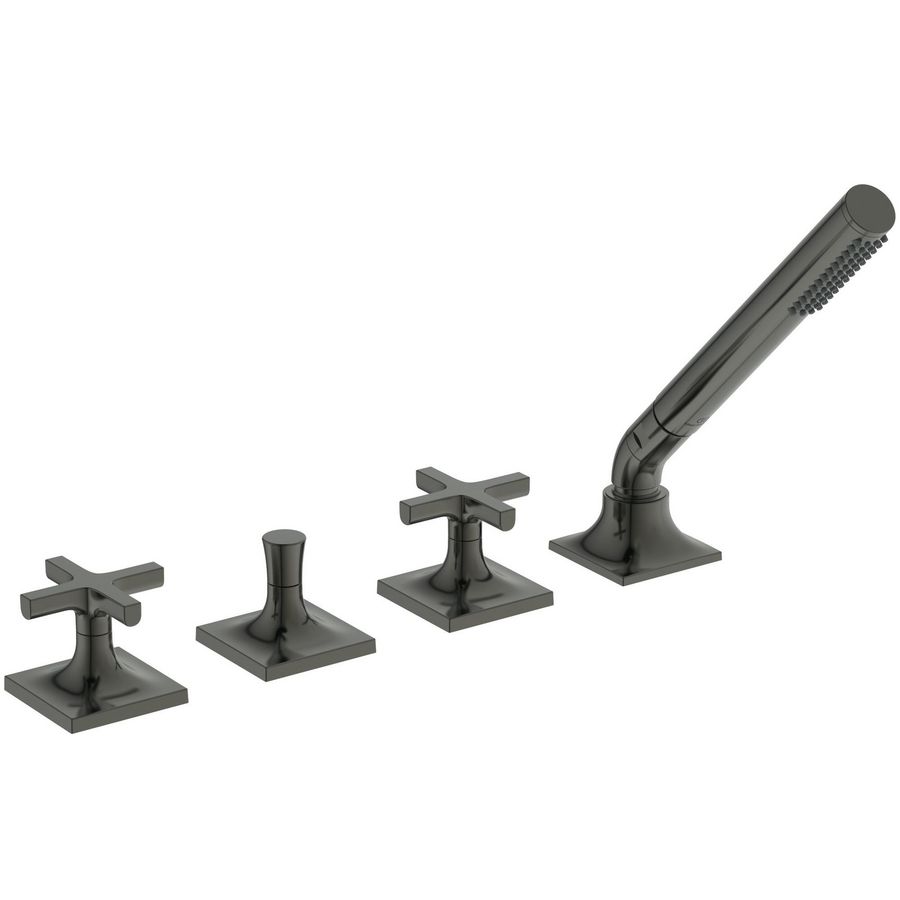 badmengkraan 4-gats 2gr badrand kruisgr z.uitloop magnetic grey (grijs) BD