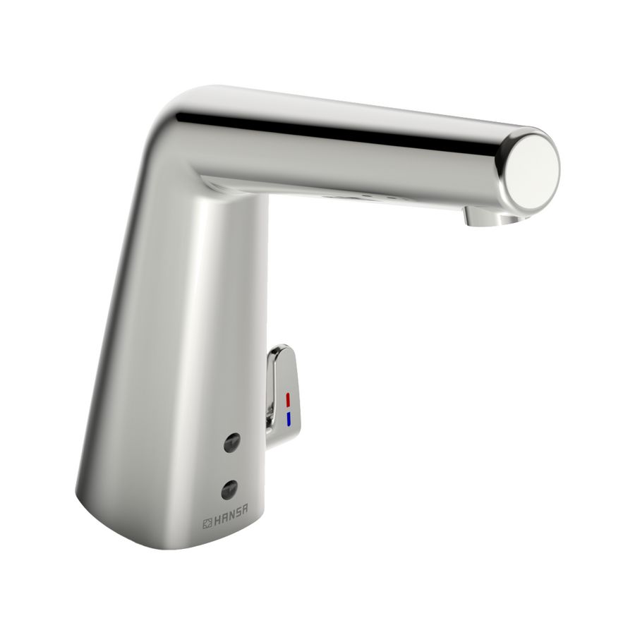Designostyle elekt. 1-gats wastafelmengkraan chroom m.batterij