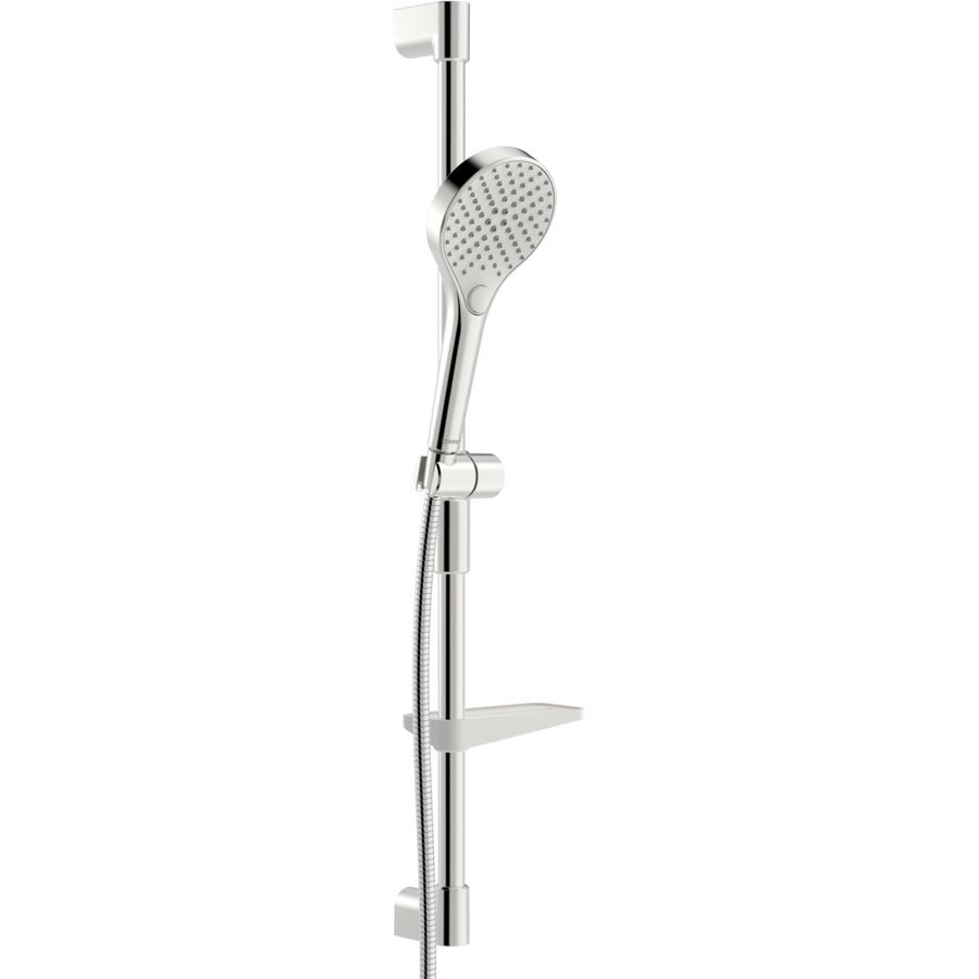 Doucheset, Brass/Plastic, Chroom, 764mm