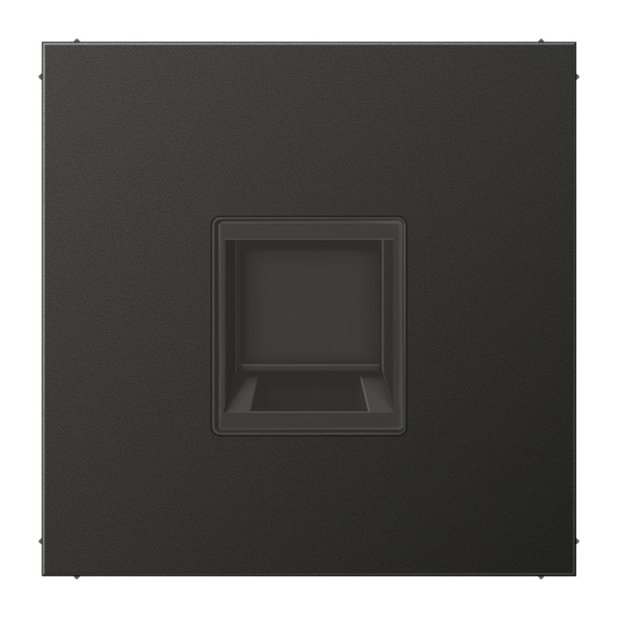 Afdekking antraciet voor mod.jack 1-voudig LS