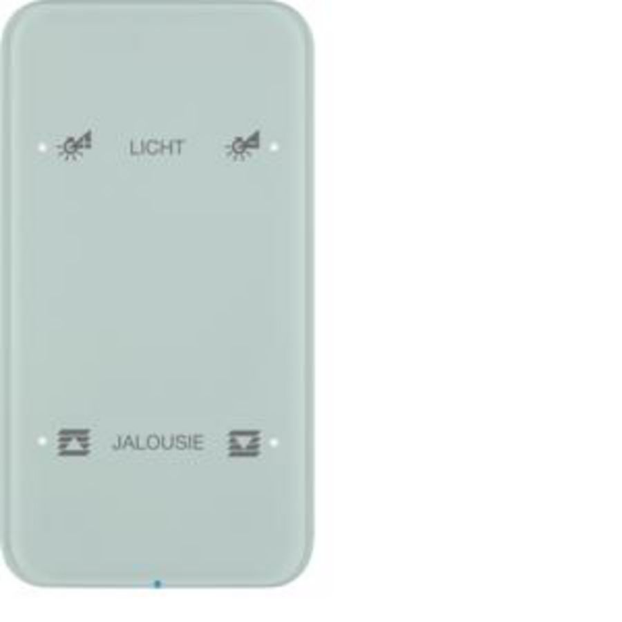 Tastsensor KNX-touch geconfig. 2-v berker R.1 glas polarwit