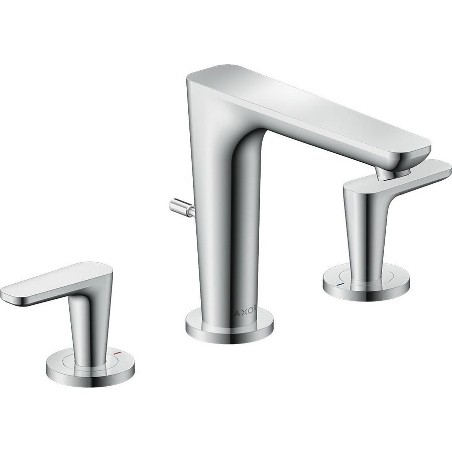 3-gats wastafelkraan 125 incl. waste-inrichting chroom Citterio-C