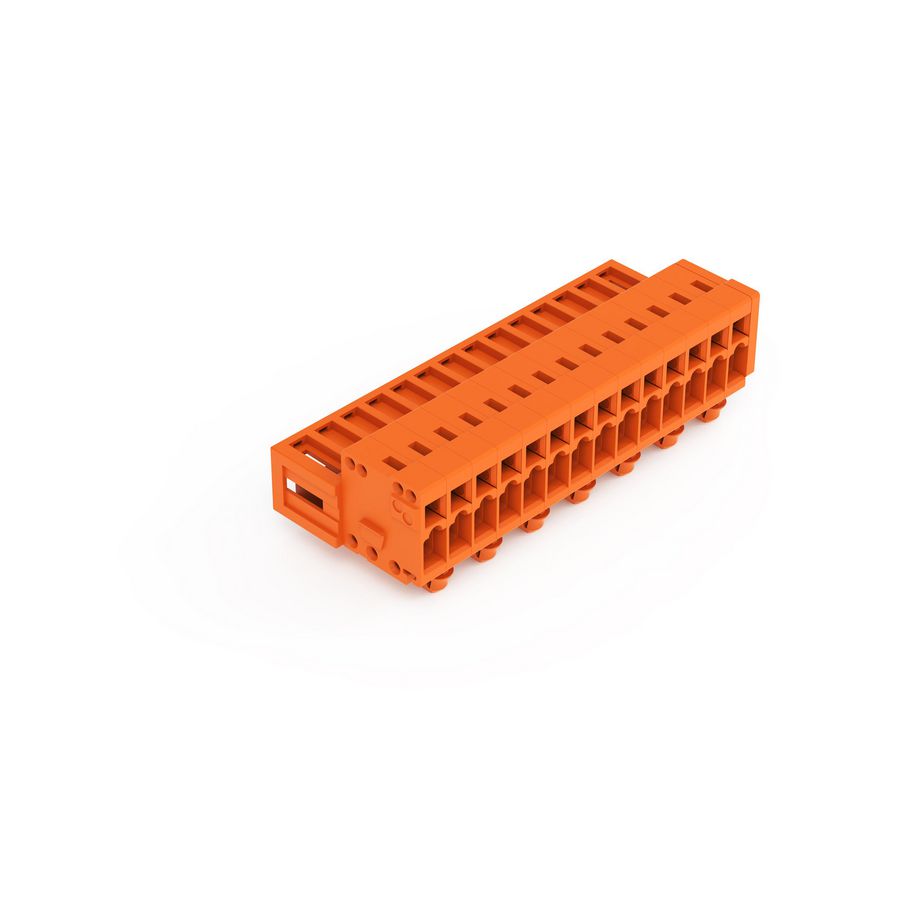 1-draads male steker 1,5mm² oranje 734-344/018-000 VVE=50