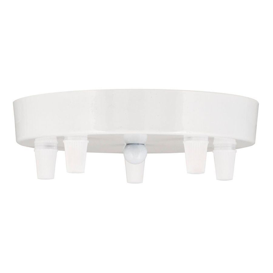 Plafondkap metaal Multi-Cord 5 wit