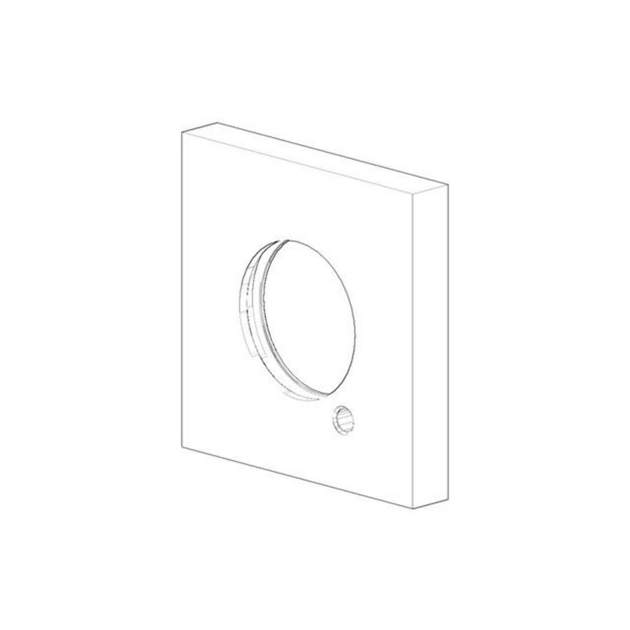 Rozet 55,5x55,5x8,5mm chr