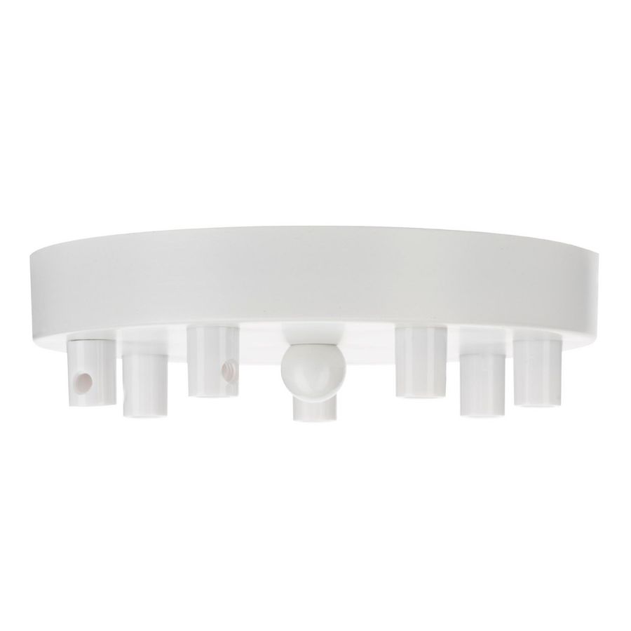 Plafondkap metaal Multi-Cord 7 wit