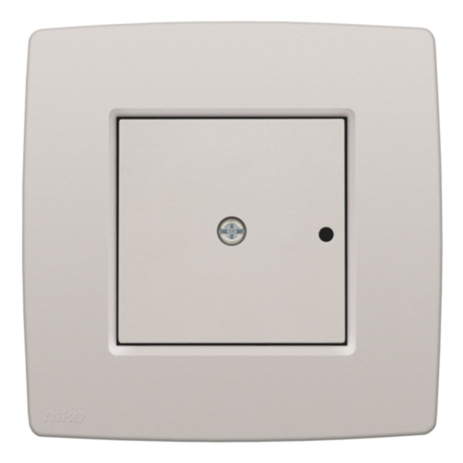 Afwerkingsset 1-kanaals inbouw RF met enkelpolig l.grey