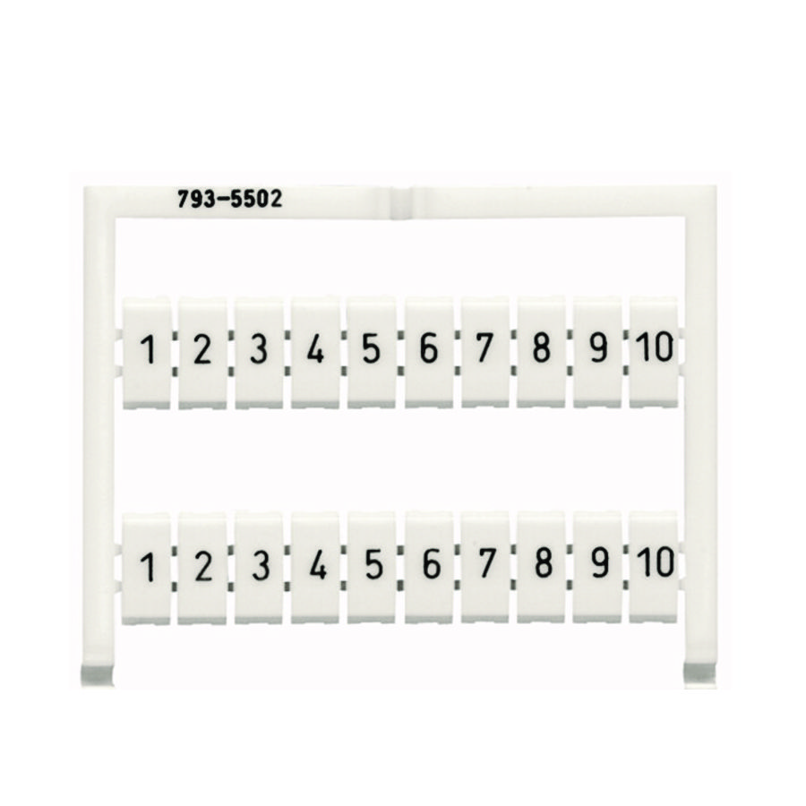 WMB-markeringskaart als kaart bedrukt wit 793-5502 VVE=5