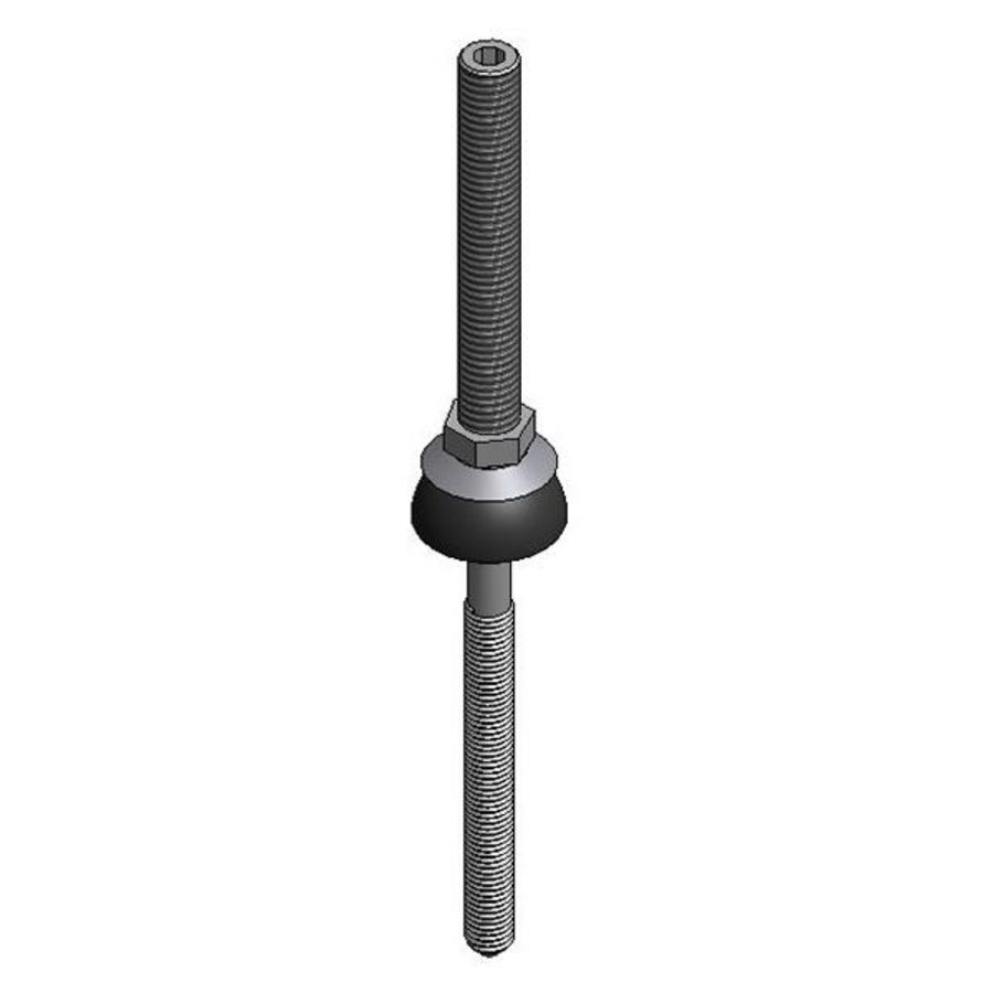 Stokschroef RVS M10x176mm stalen gording