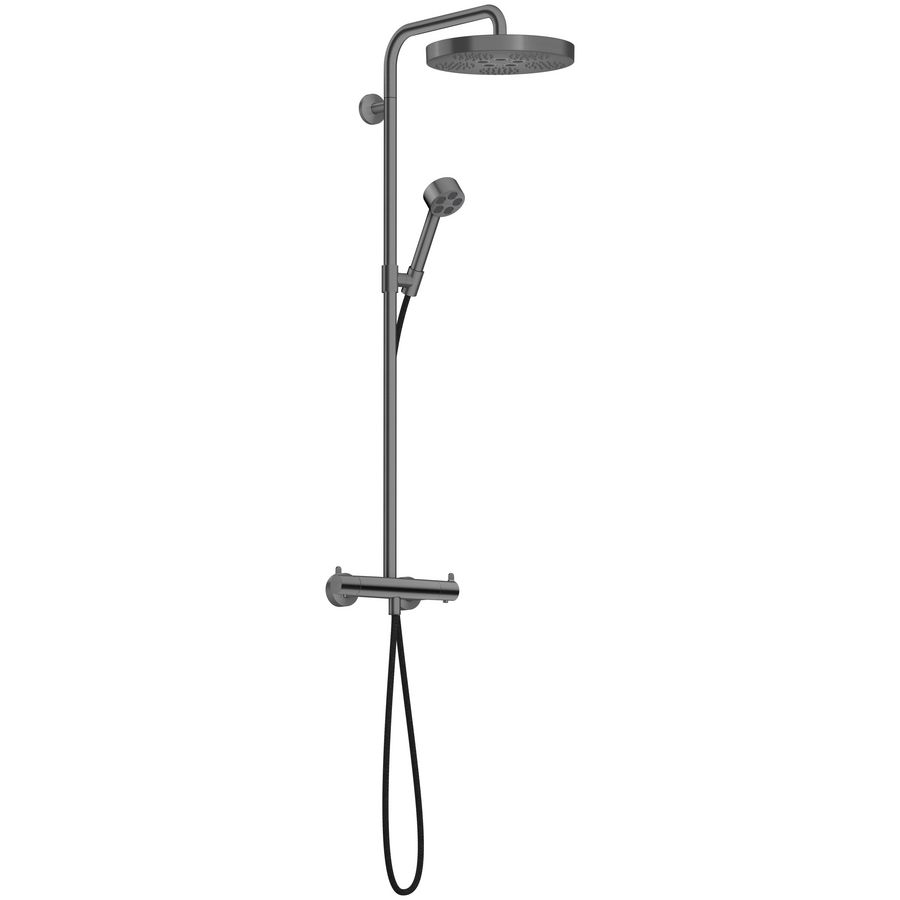 Showerpipe 280 1 straalsoort EcoSmart thermostaat AXOR One Brushed Black Chrome