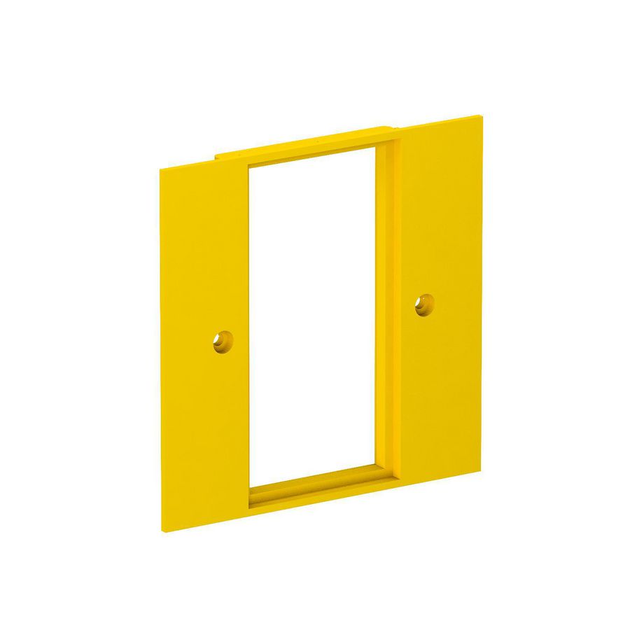 Afdekplaat 2-voudig Module 45 95x95mm polyamidpsgelb 1021