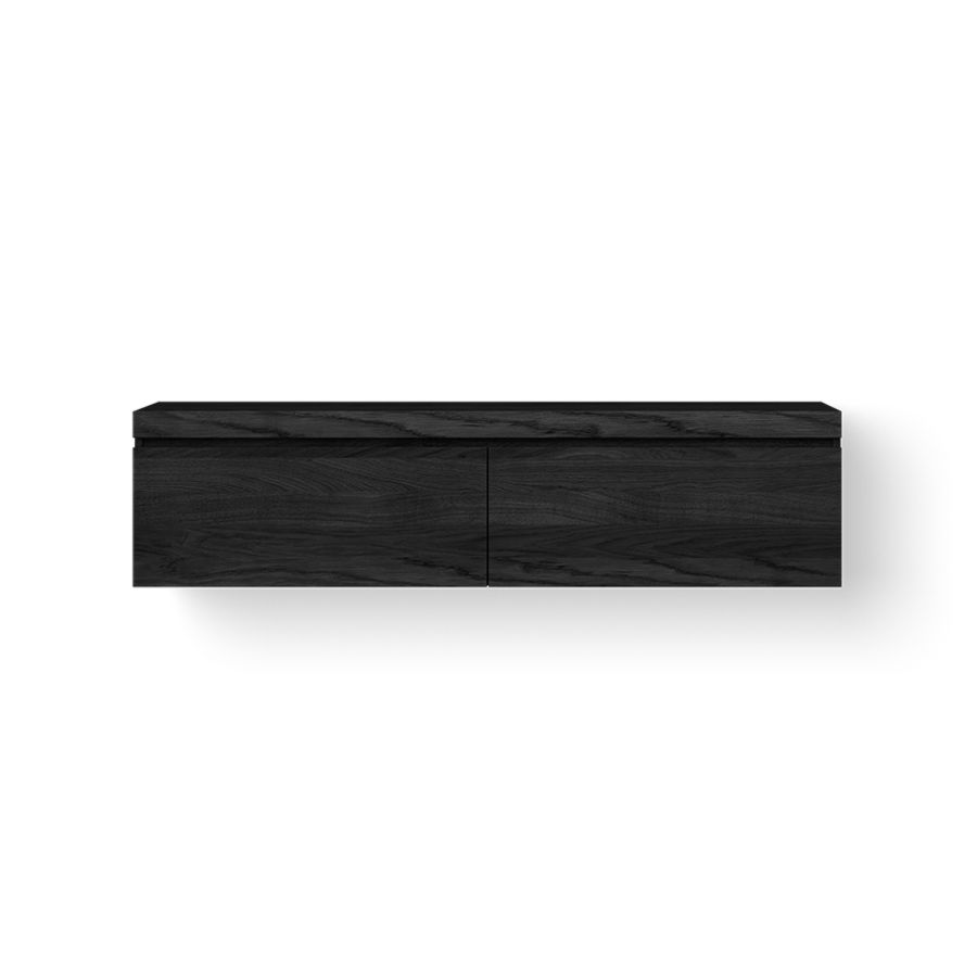 Wooden Drawer Box 160 cm eiken, black