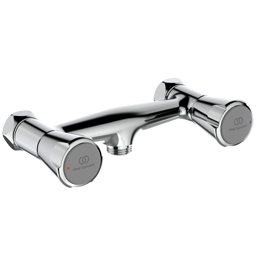 Nimbus II Messing Eco douchekraan chroom hoh 150mm excl. S-koppelingen