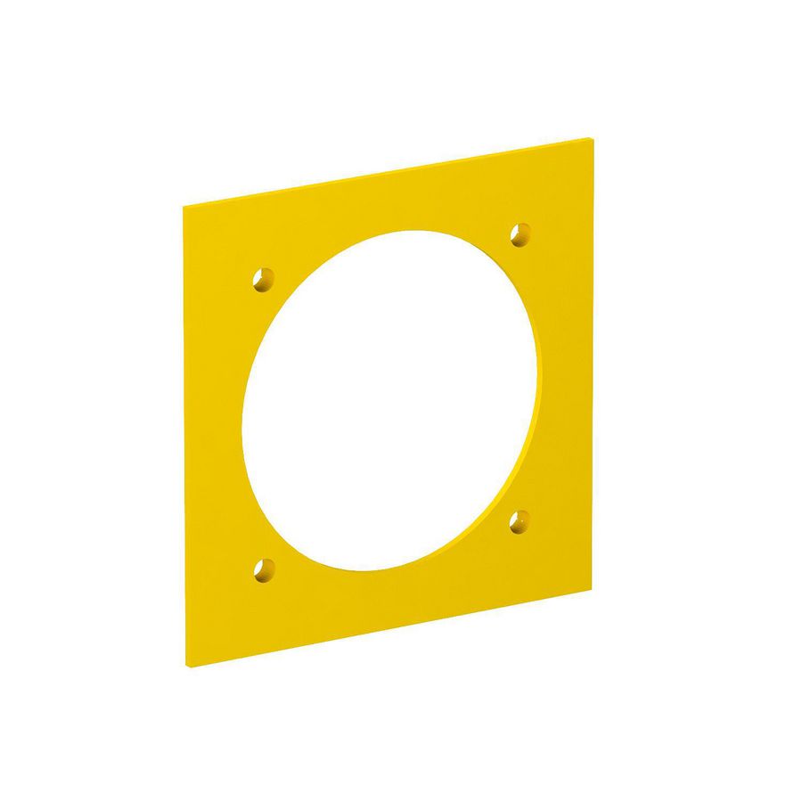 Afdekplaat 1x CEE 95x95mm polyamidpsgelb 1021