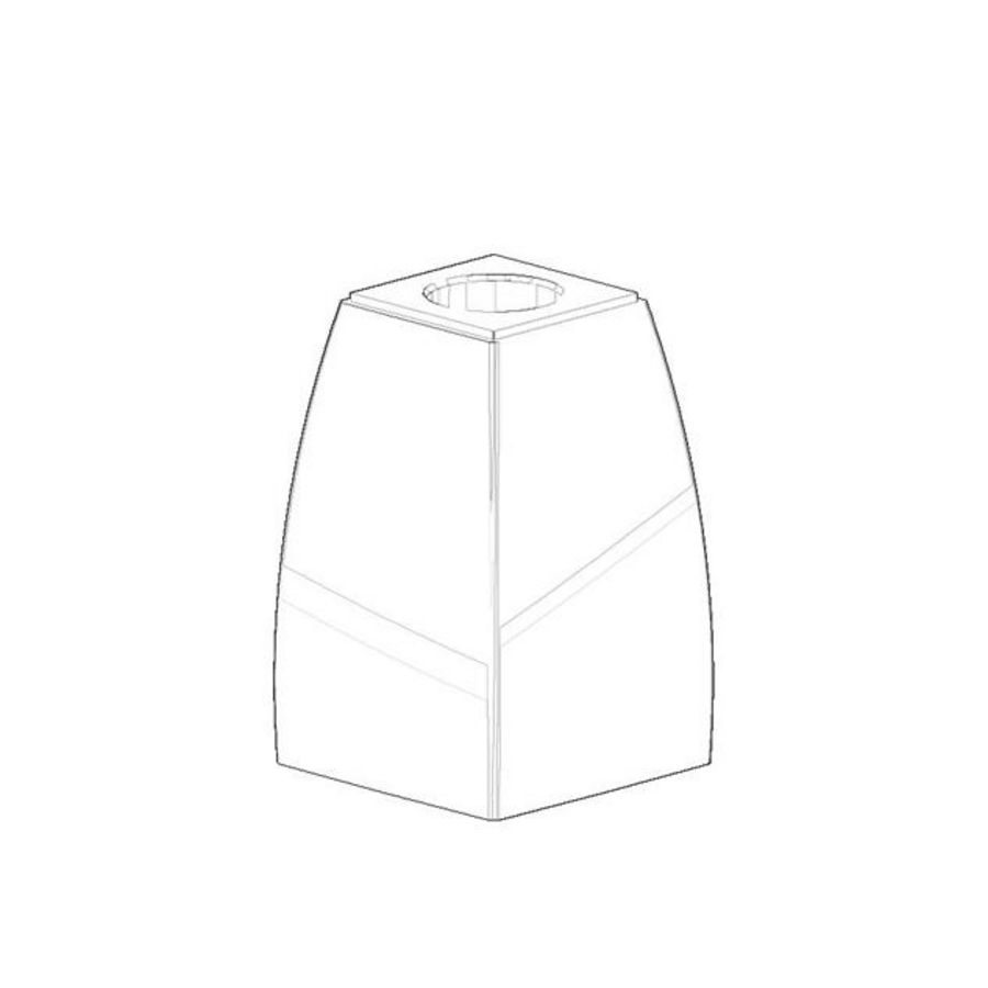 Aansluiting 52,68x52,68x81,5mm chr