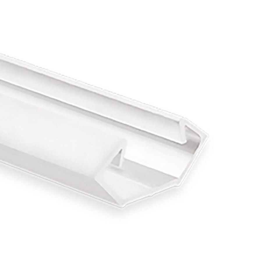 LED profiel PO23n L=2mtr. LED strips max. 11mm wit RAL9010