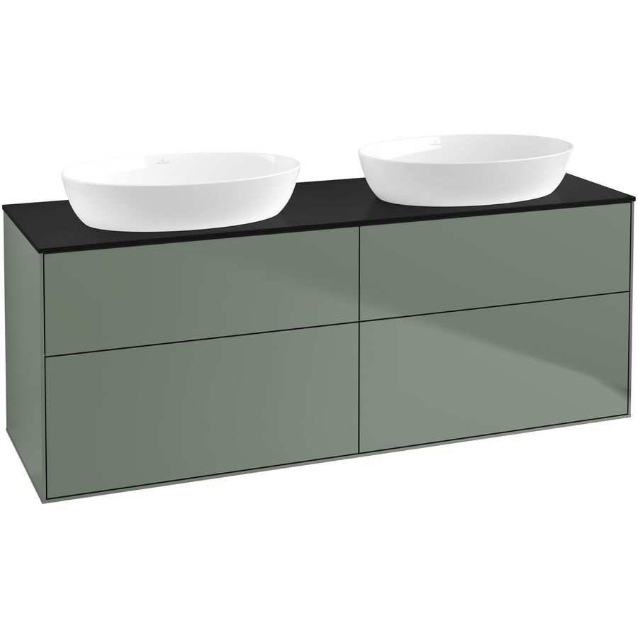 Wastafelonderkast Finion 1600x603x501mm Olive Matt Lacquer FA8200GM
