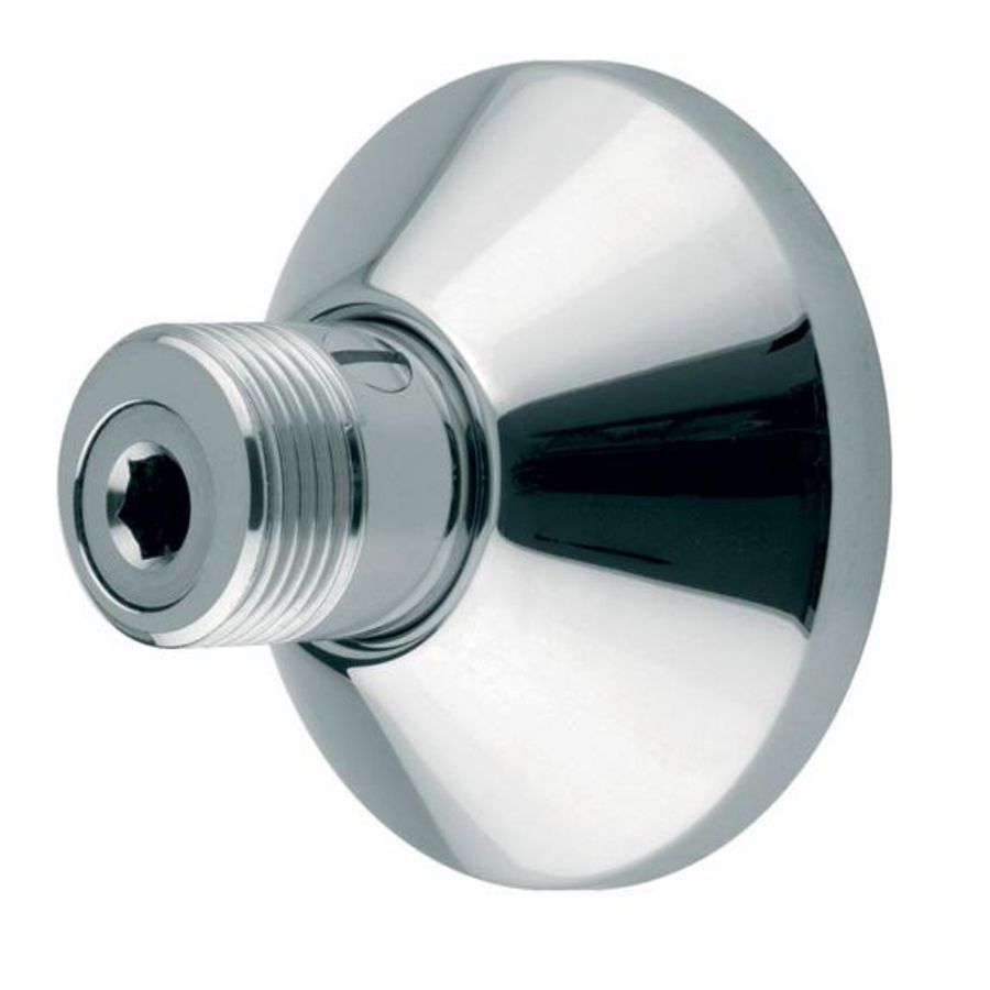 Set a 2st. S-koppeling afsluitbaar Quickstop 1/2"x3/4"bt. rozet 70mm sprong 12,5mm
