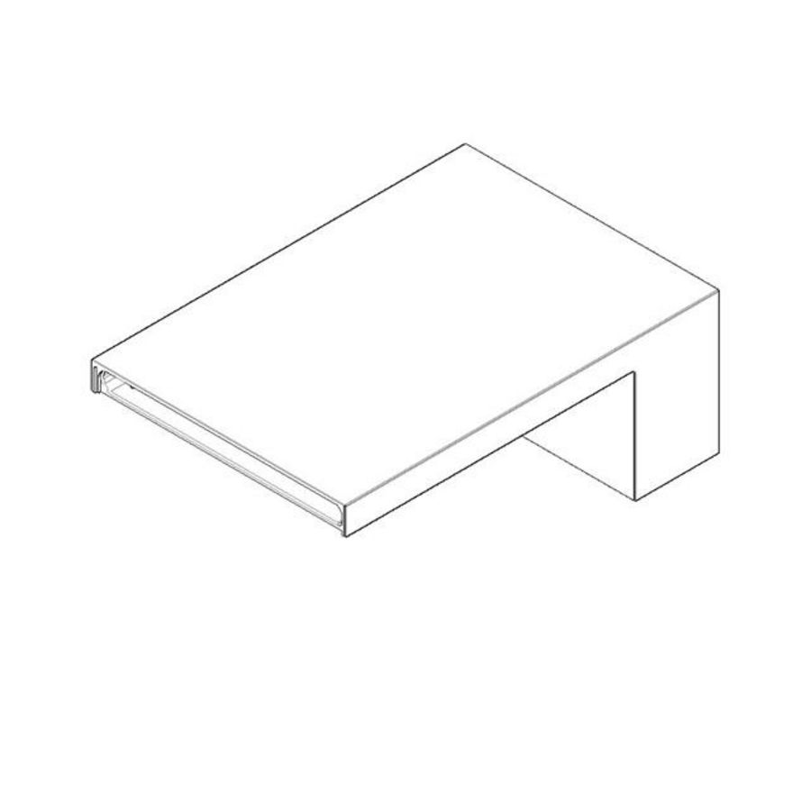 Uitloop 180x100x265mm chr