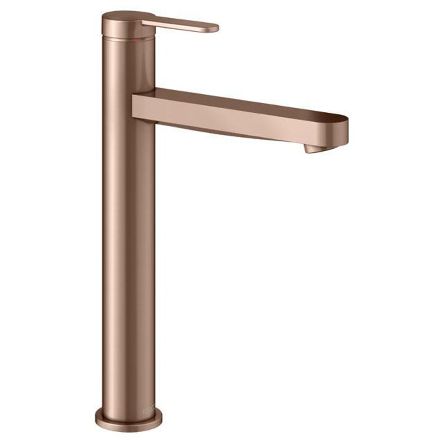 1-hendel wastafelmengkraan 210 z/trekst/afvoergarn/IXMO Flat/rond rood g