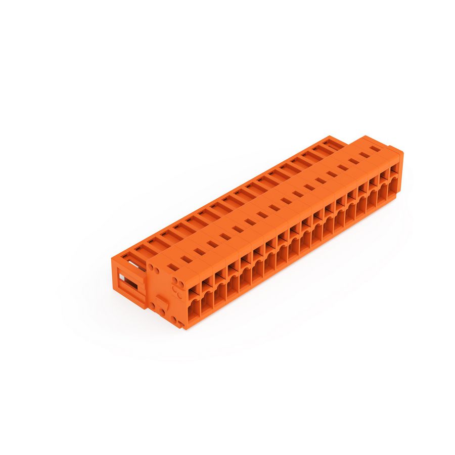 1-draads male steker 1,5mm² oranje 734-348 VVE=25