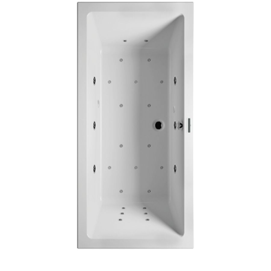 Whirlpool Lugo Rihopool 170x75cm systeem JOY rechts hoogglans wit