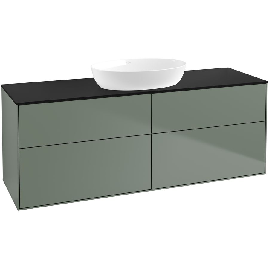 Wastafelonderkast Finion 1600x603x501mm Olive Matt Lacquer FA9200GM