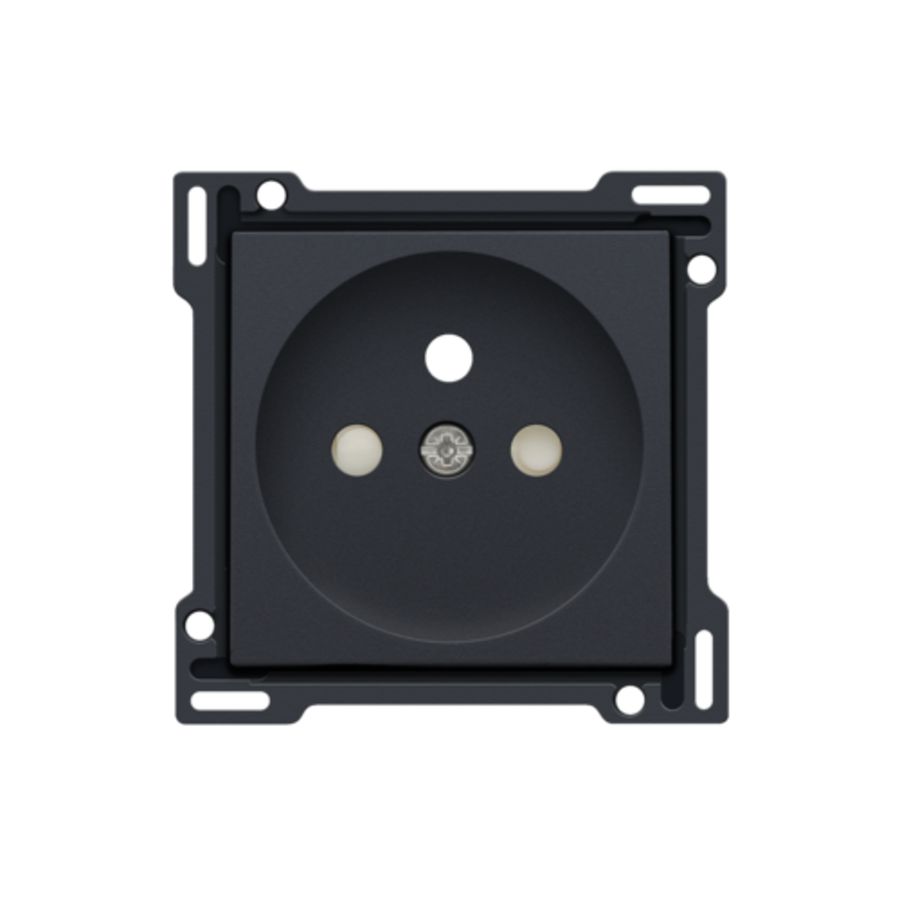 Afwerkingsset stopcontact penaarde/besch.afsl. anthracite